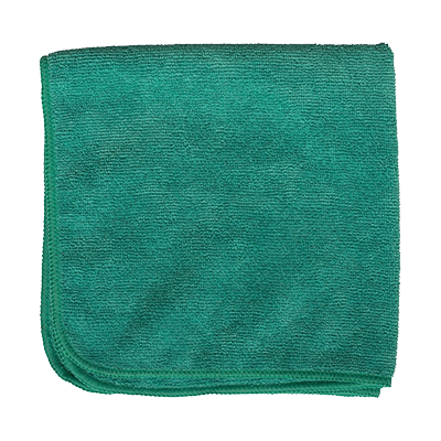 MICROFIBER TOWEL 16X16 GREEN 12/PK