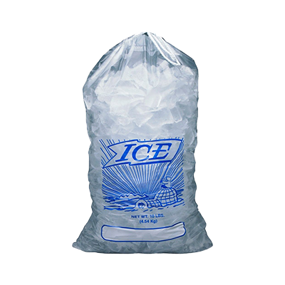 ICE BAG 10# PRINTED W/DRAW 1.35 MIL 12X19 50/BDL